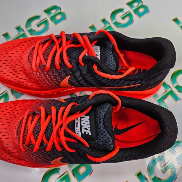 Nike Air Max 2017 Men's Running Training Sneaker Shoe Bright Crimson 849559-600 - Picture 7 of 8